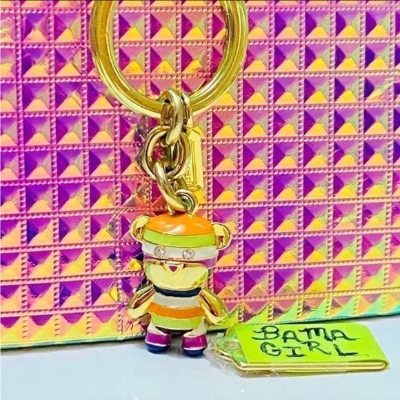 Coach Rainbow Bear Keychain/ Bag Charm - Picture 9 of 13